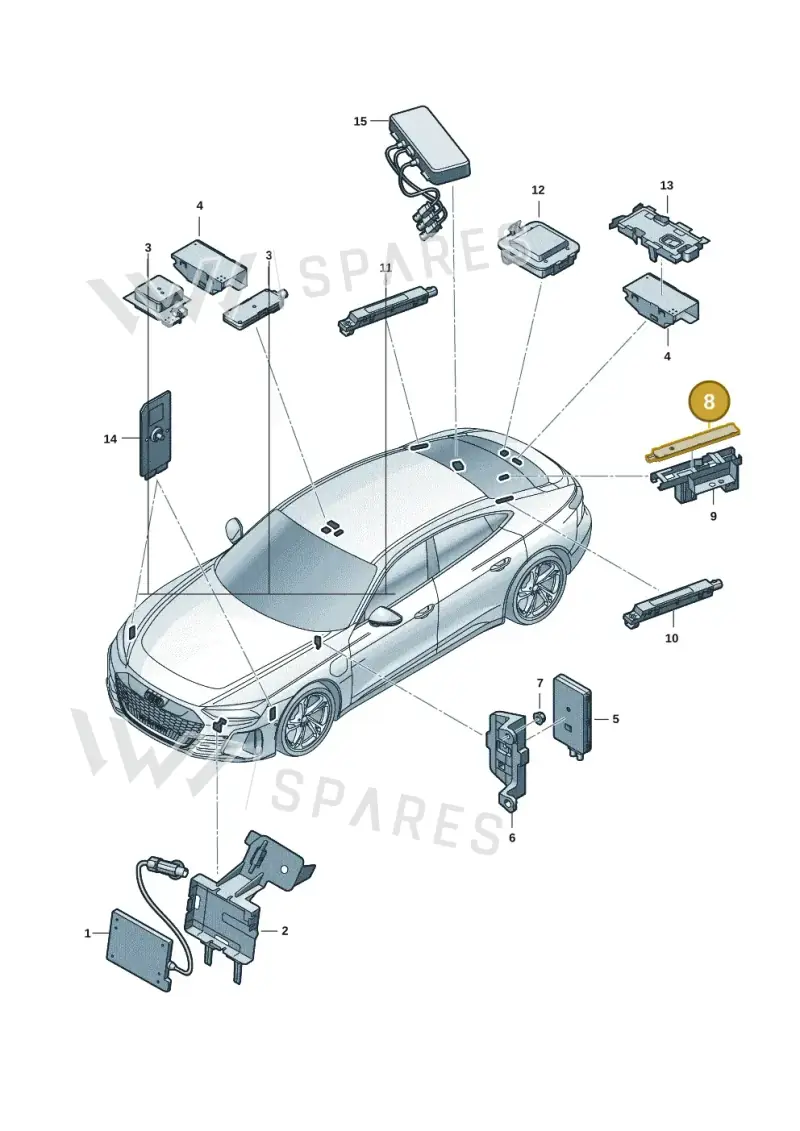 4M0035504 — Audi RS e-tron GT (2020-2025) diagram 4j1035100, position 8