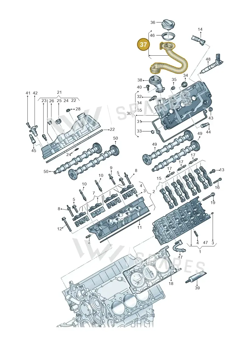 4M0115301H — Audi Q8 Quattro 3,0 (2018-) diagram 429103580, position 37