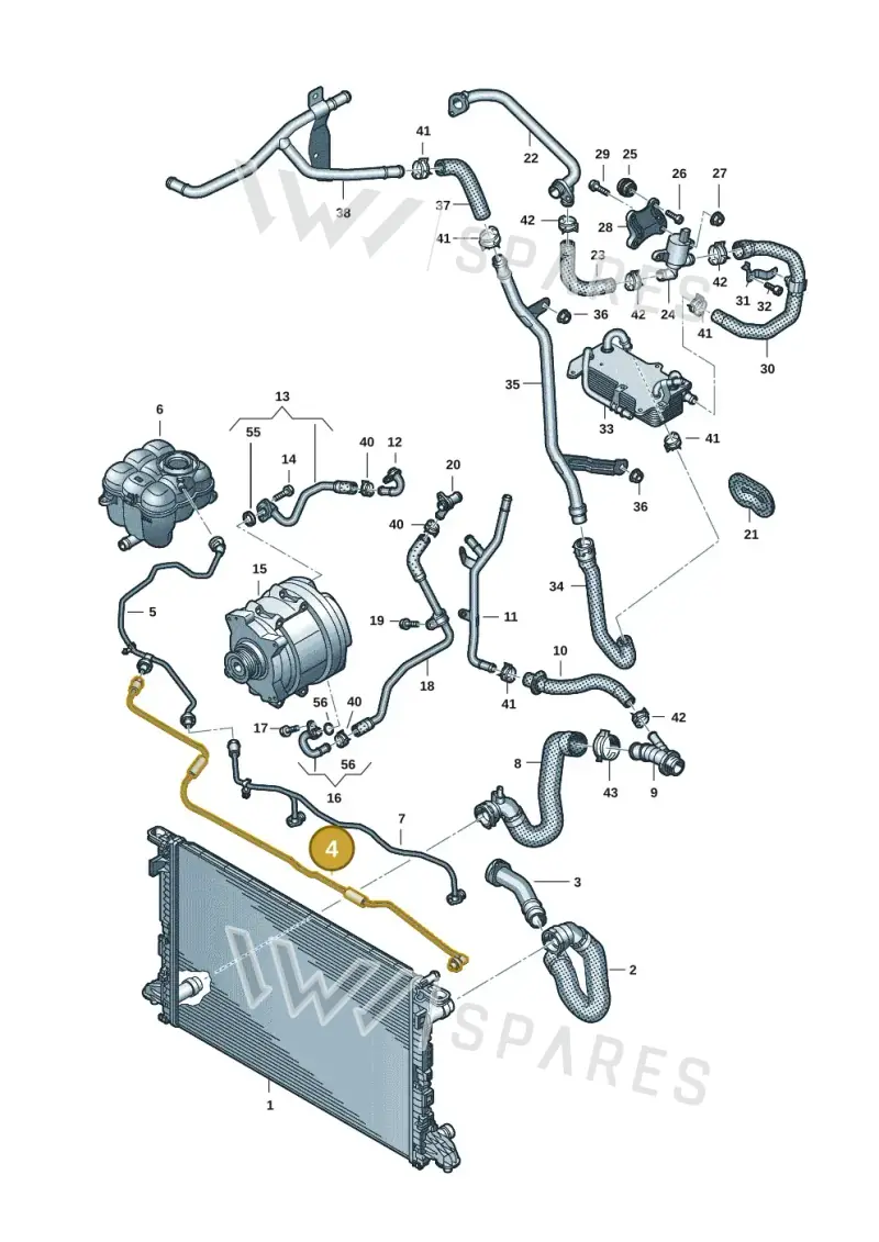 4M0121081CN — Audi Q8 Quattro 3,0 (2018-) diagram 429121039, position 4