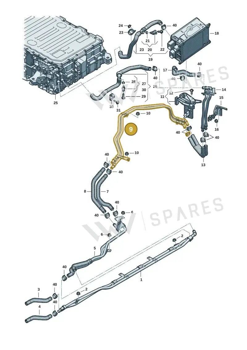 4M0121083AA — Audi Q8 (2018-2025) diagram 859121150, position 9