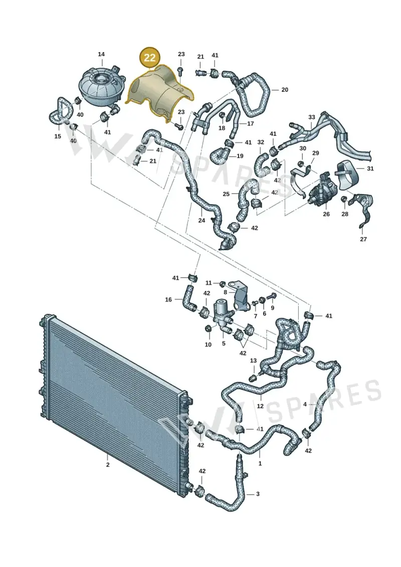4M0121146 — Audi Q8 Quattro 3,0 (2018-) diagram 859121146, position 22