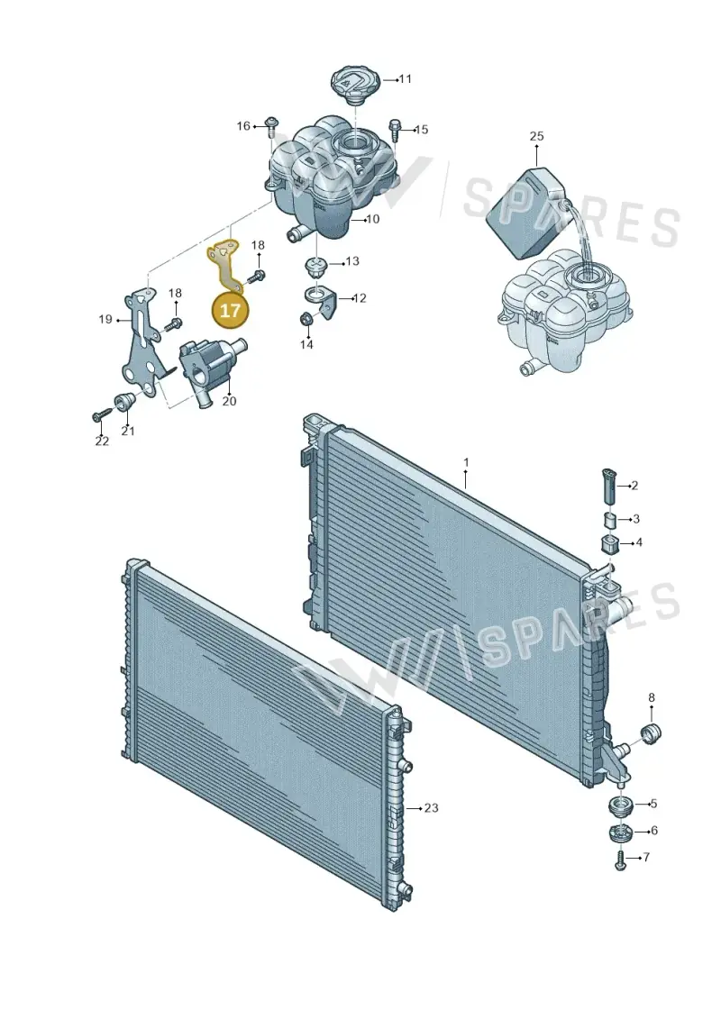 4M0121233CE — Audi Q8 Quattro 3,0 (2018-) diagram 859121700, position 17