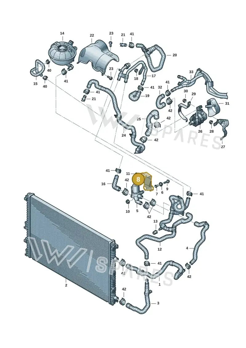 4M0121239N — Audi Q8 Quattro 3,0 (2018-) diagram 859121146, position 8