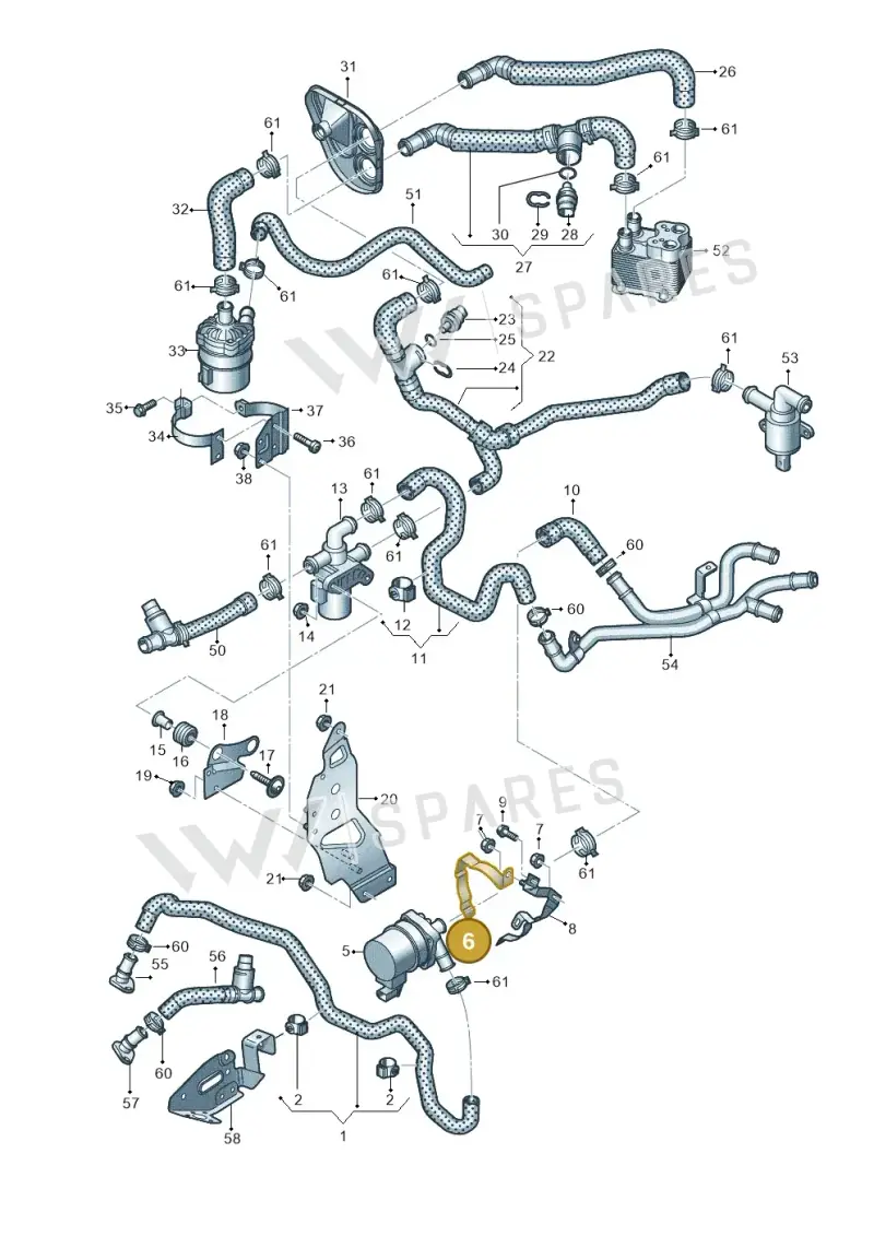 4M0121240N — Audi Q7 (2015-2025) diagram 859121160, position 6