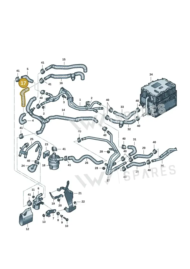 4M0121545M — Audi Q8 Quattro 3,0 (2018-) diagram 859121148, position 17