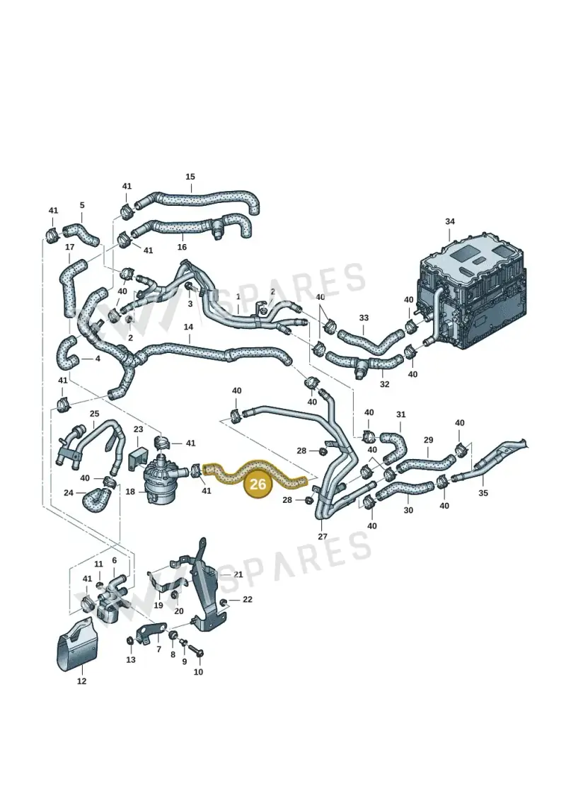 4M0121545N — Audi Q8 Quattro 3,0 (2018-) diagram 859121148, position 26