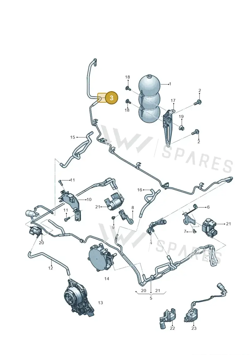 4M0131051D — Audi RS Q8 Quattro (2019-) diagram 819133900, position 3