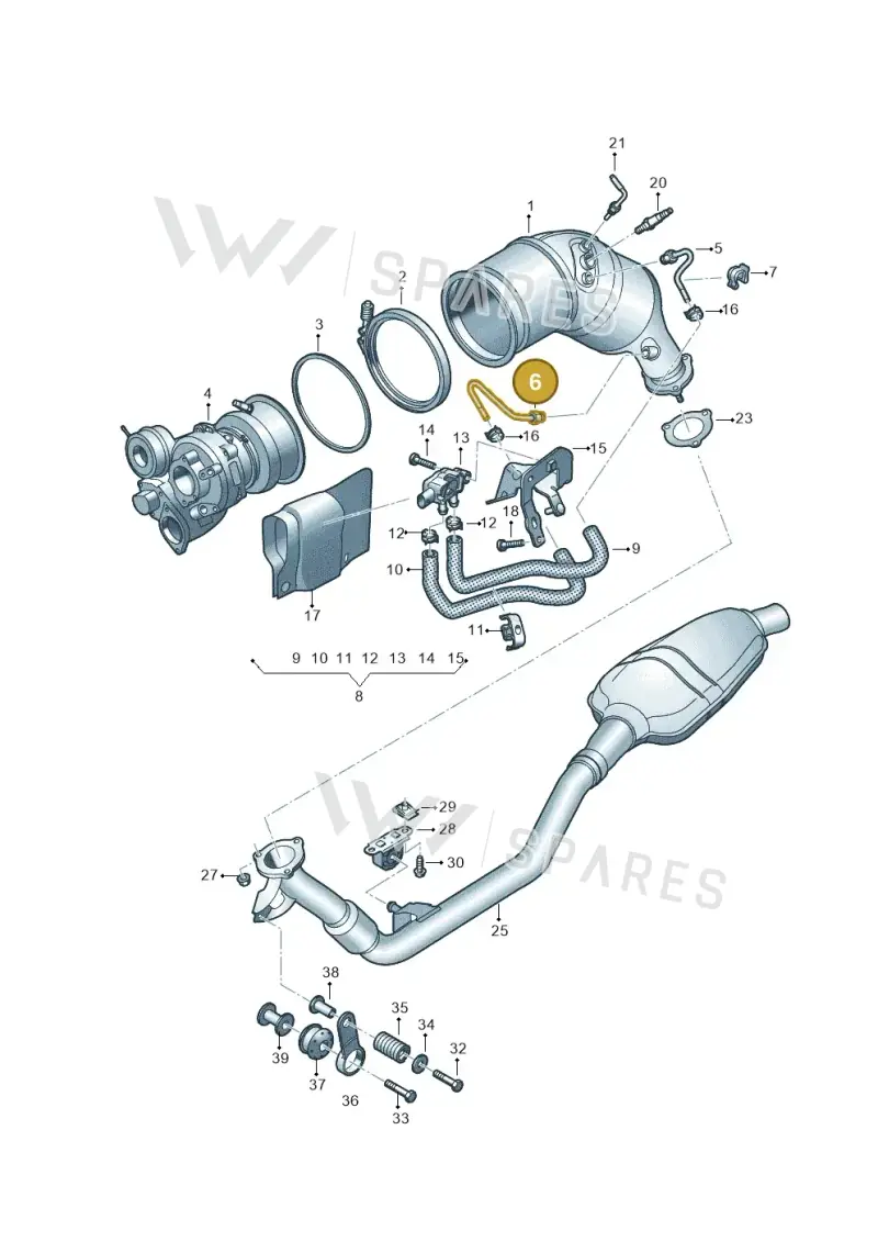 4M0131205BB — Audi Q8 Quattro 3,0 (2018-) diagram 429253460, position 6