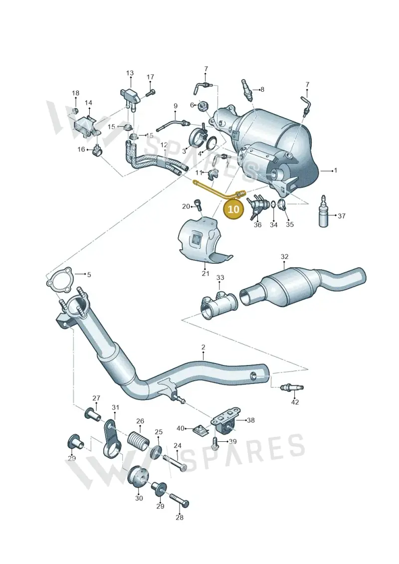 4M0131205E — Audi Q7 qu. 3.0 TDI (2015-2019) diagram 859253700, position 10
