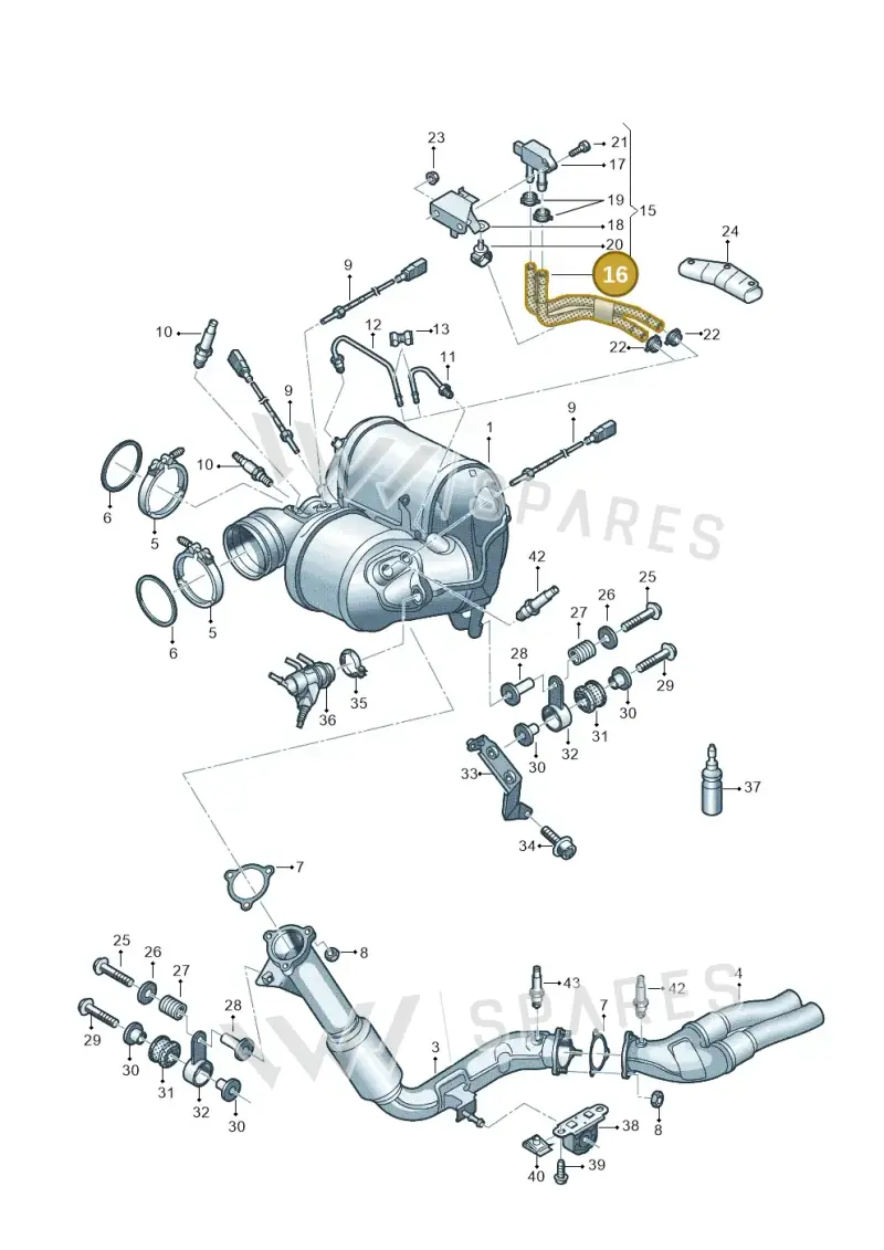 4M0131551C — Audi Q8 Quattro 3,0 (2018-) diagram 429253775, position 16
