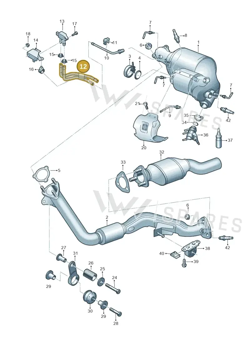 4M0131551C — Audi Q7 qu. 3.0 TDI (2015-2019) diagram 859253720, position 12