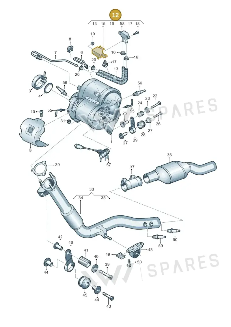4M0131552AL — Audi Q8 Quattro 3,0 (2018-) diagram 859253680, position 12