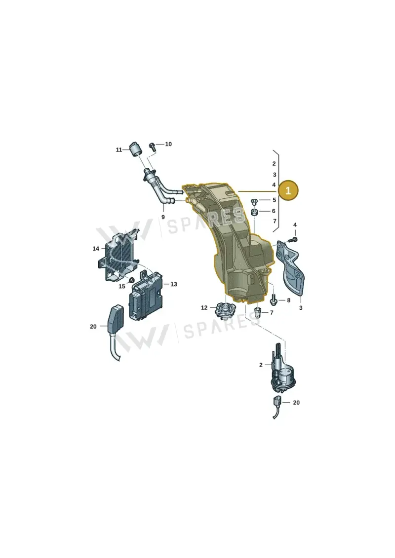 4M0131878CQ — Audi Q8 Quattro 3,0 (2018-) diagram 859201401, position 1