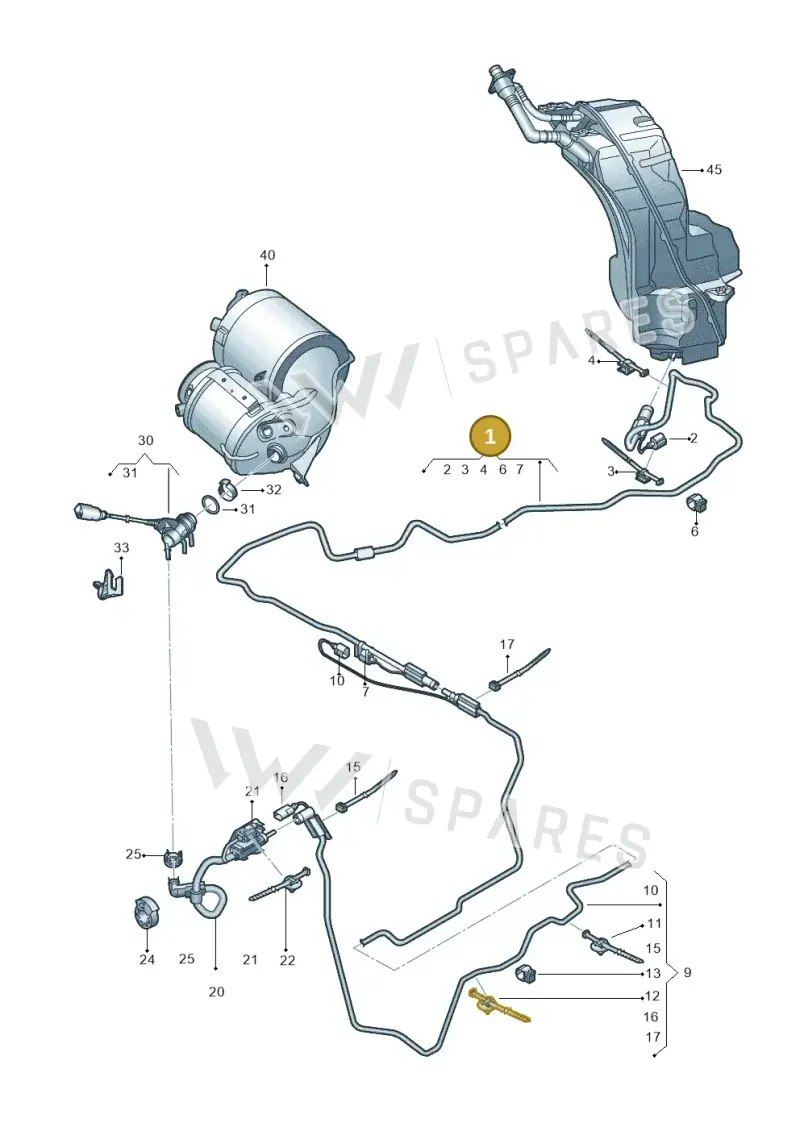 4M0131962C — Audi Q8 Quattro 3,0 (2018-) diagram 859201500, position 1