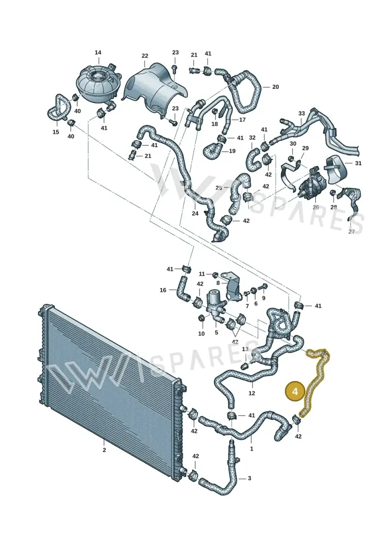 4M0145909M — Audi Q8 Quattro 3,0 (2018-) diagram 859121146, position 4