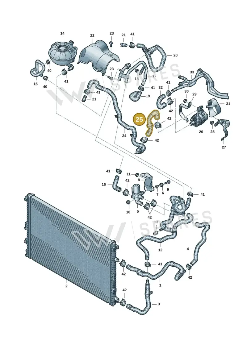 4M0145910J — Audi Q8 Quattro 3,0 (2018-) diagram 859121146, position 25