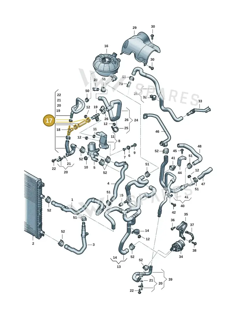 4M0145930BL — Audi Q8 (2018-2025) diagram 859121142, position 17