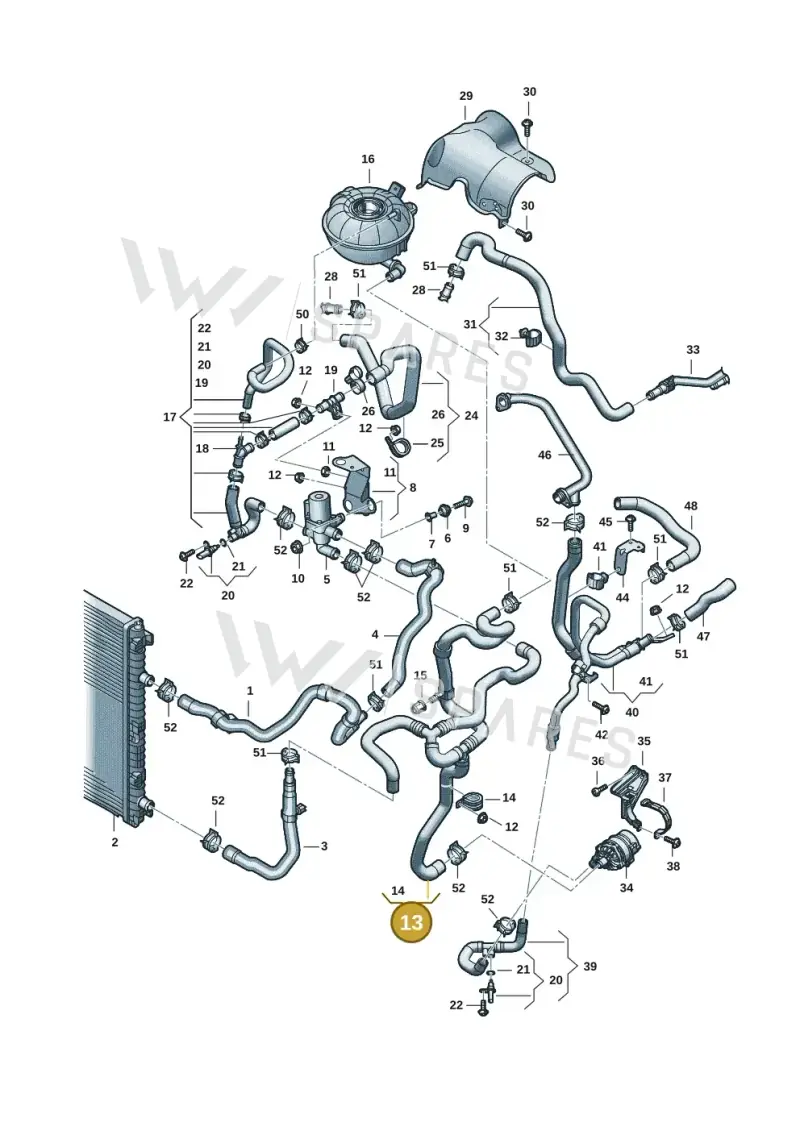 4M0145947BA — Audi Q8 (2018-2025) diagram 859121142, position 13