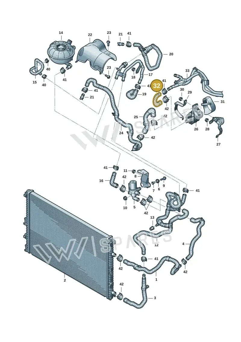 4M0145963B — Audi Q8 Quattro 3,0 (2018-) diagram 859121146, position 32