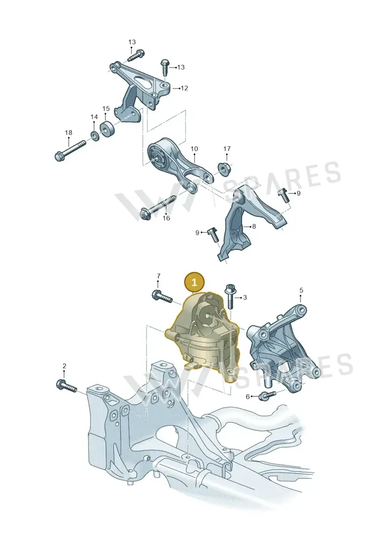 4M0199371GN — Audi RS Q8 (2019-2025) diagram 595199800, position 1