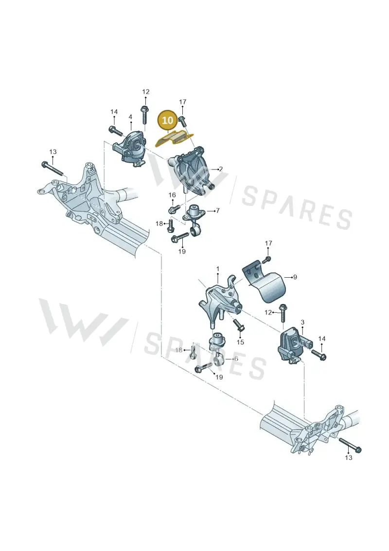 4M0199388 — Audi A5 Cabrio 2.0 (2016-2018) diagram 859199700, position 10
