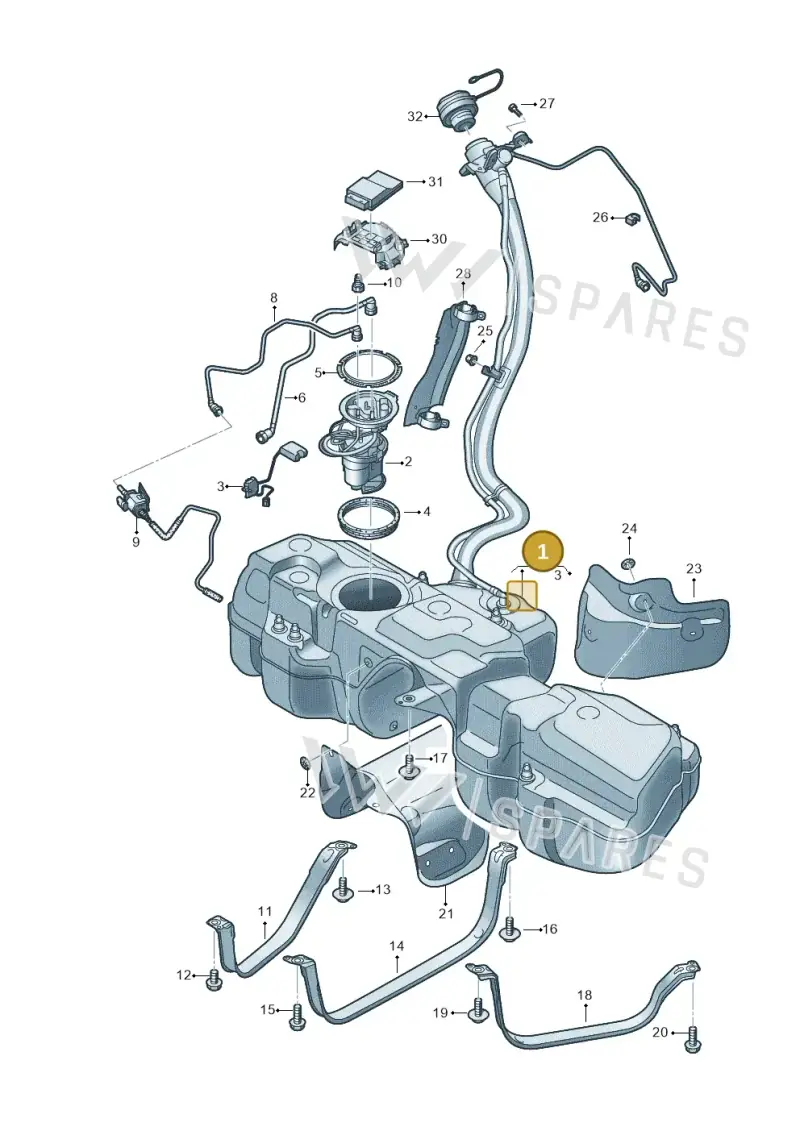 4M0201060EK — Audi Q8 (2018-2025) diagram 429201000, position 1