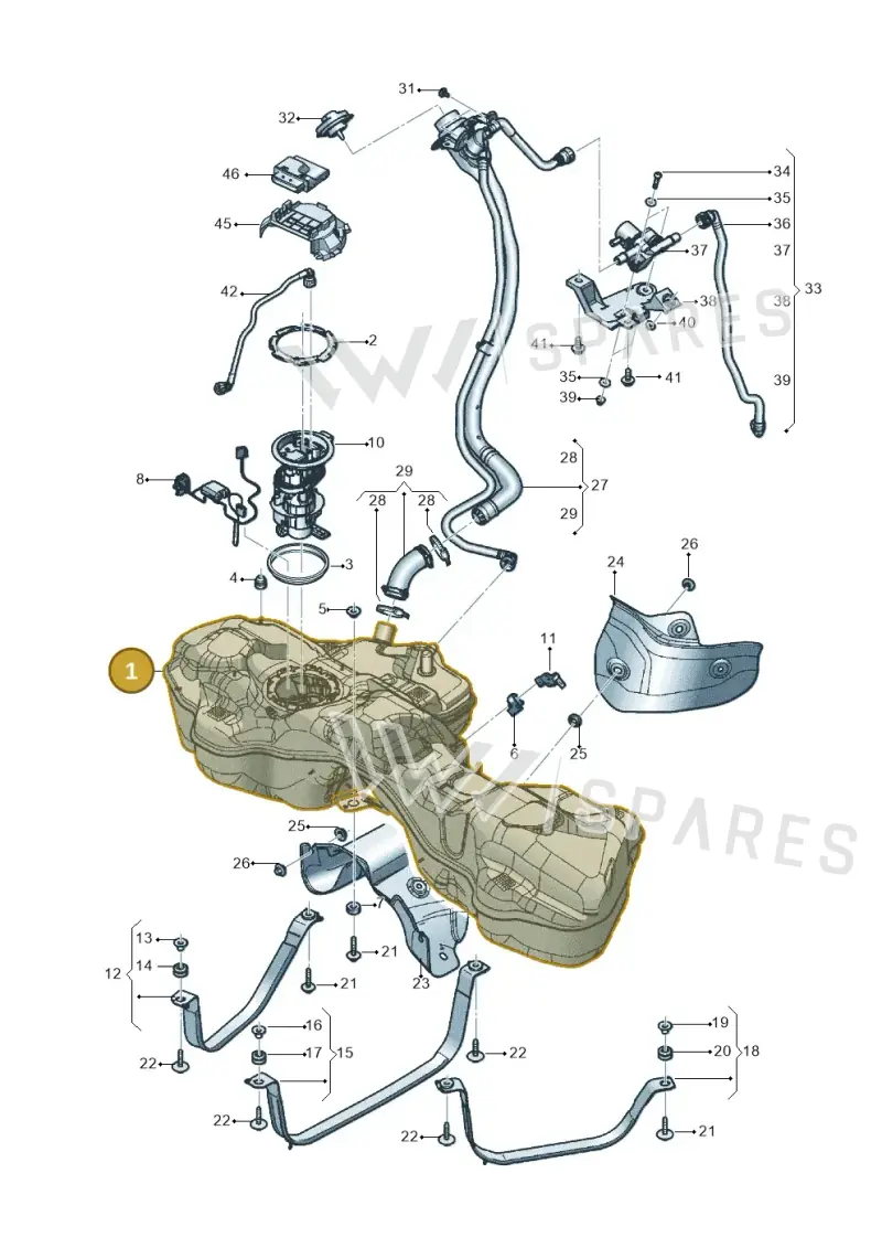 4M0201075BH — Audi Q8 (2018-2025) diagram 429201200, position 1