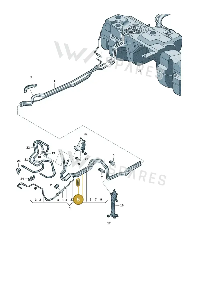4M0201190C — Audi Q8 Quattro 3,0 (2018-) diagram 429201051, position 5