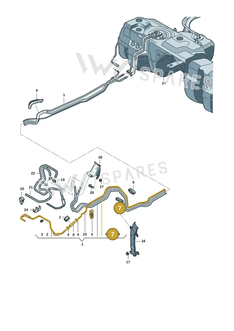 4M0201196F — Audi Q8 Quattro 3,0 (2018-) diagram 429201051, position 7