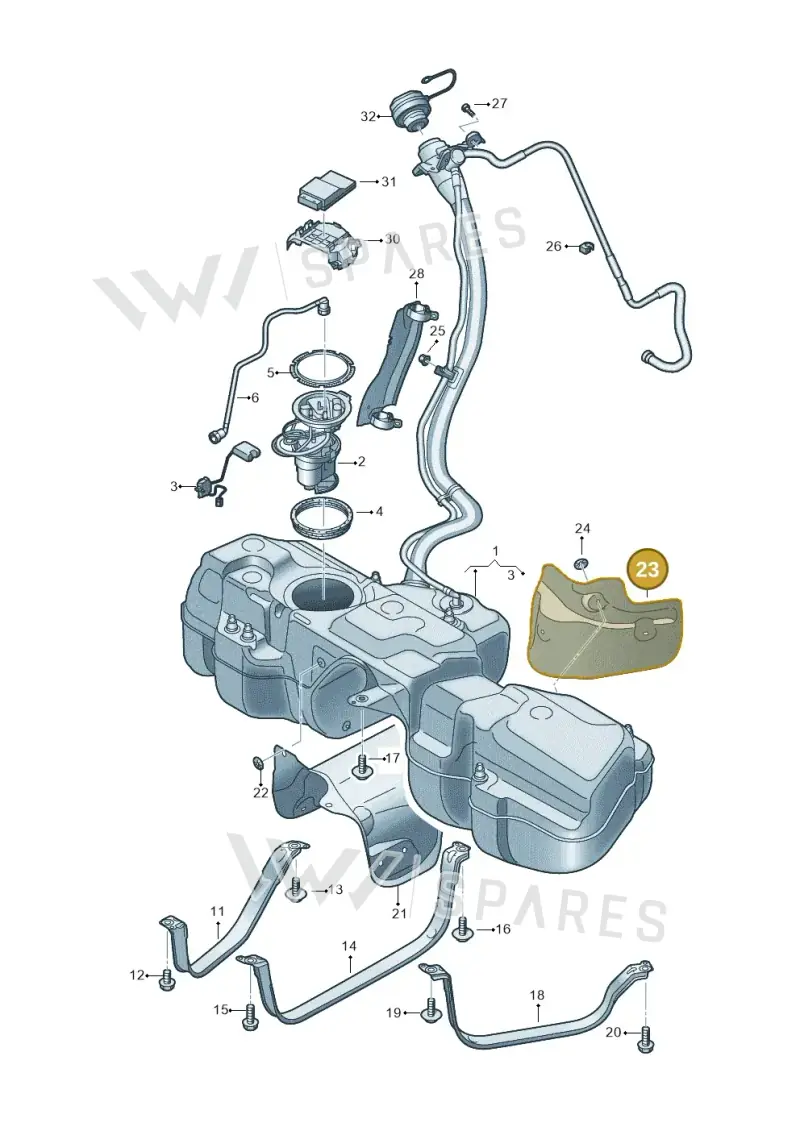 4M0201307 — Audi RS Q8 (2019-2025) diagram 595201110, position 23