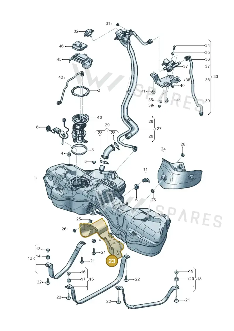 4M0201308F — Audi Q8 (2018-2025) diagram 429201200, position 23