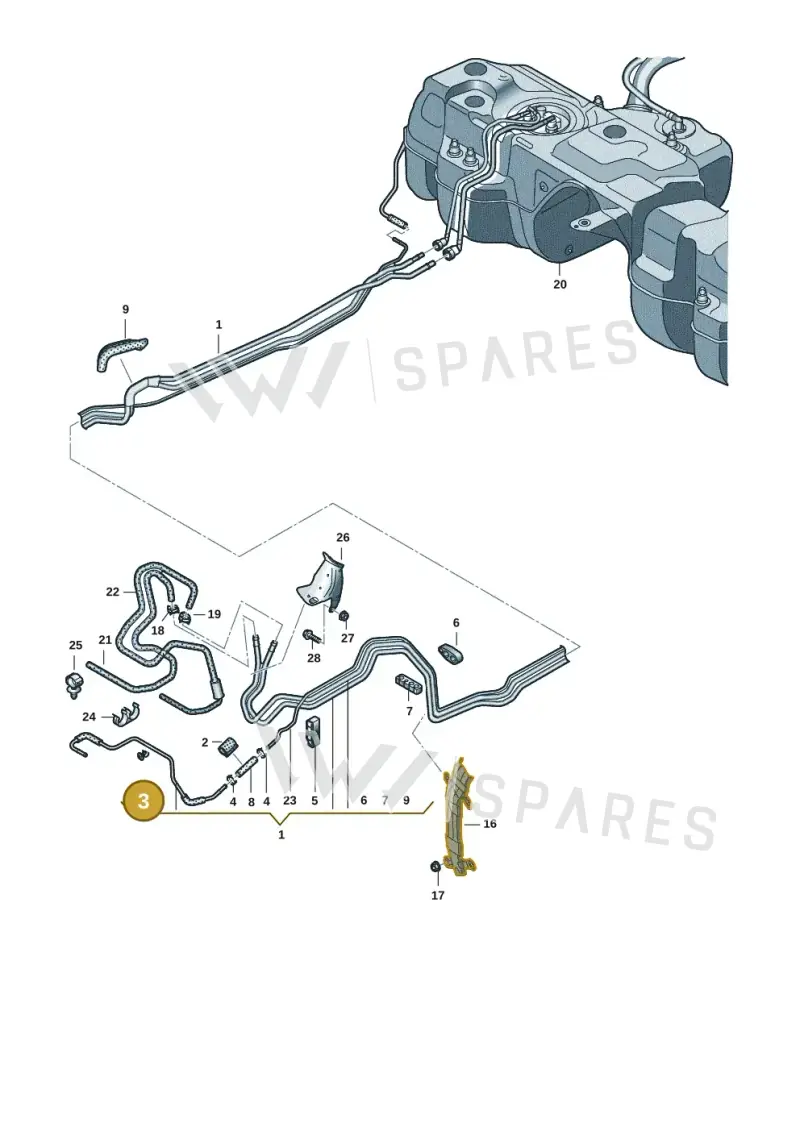 4M0201449F — Audi Q8 Quattro 3,0 (2018-) diagram 429201051, position 3
