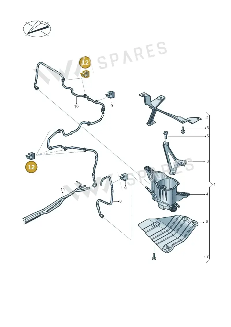 4M0201449N — Audi RS Q8 Quattro (2019-) diagram 624201040, position 12