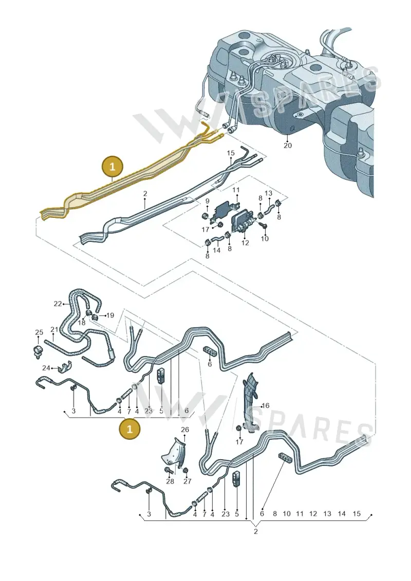 4M0201544BA — Audi Q7 (2015-2025) diagram 859201200, position 1