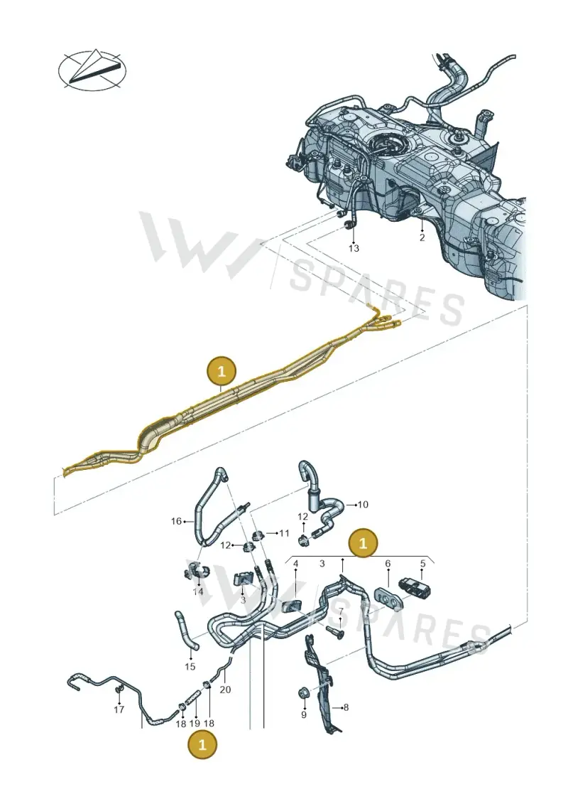 4M0201544BD — Audi RS Q8 (2019-2025) diagram 595201500, position 1