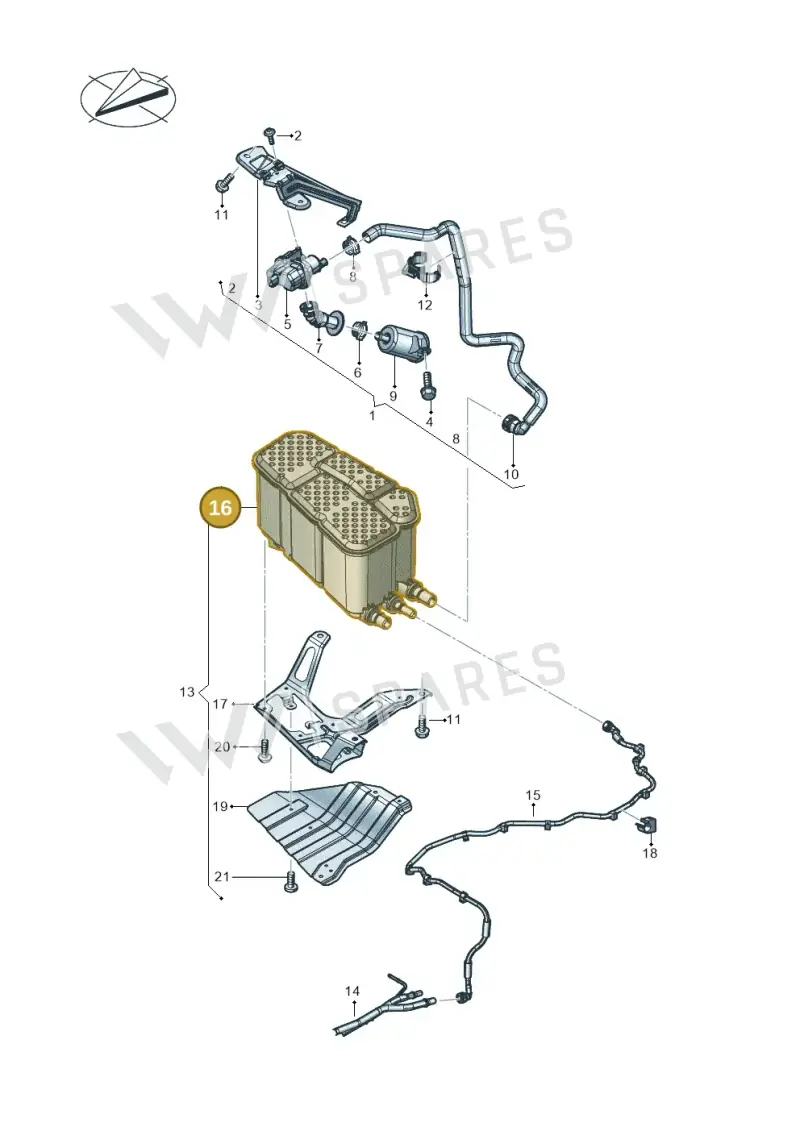 4M0201801A — Audi RS Q8 Quattro (2019-) diagram 624201030, position 16