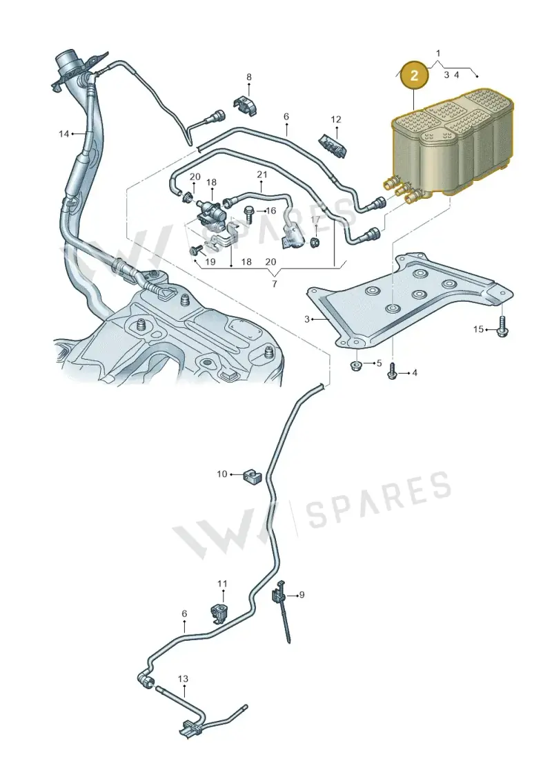 4M0201801A — Audi RS6 Avant (2019-) diagram 430201840, position 2
