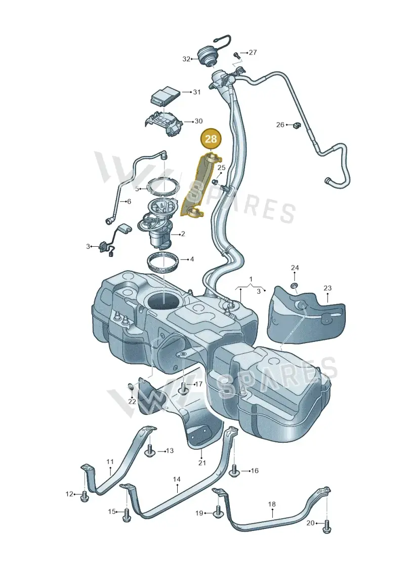 4M0201974A — Audi RS Q8 (2019-2025) diagram 595201110, position 28