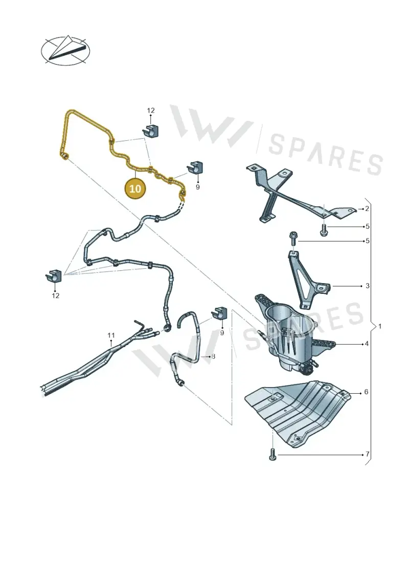 4M0201995P — Audi RS Q8 Quattro (2019-) diagram 624201040, position 10