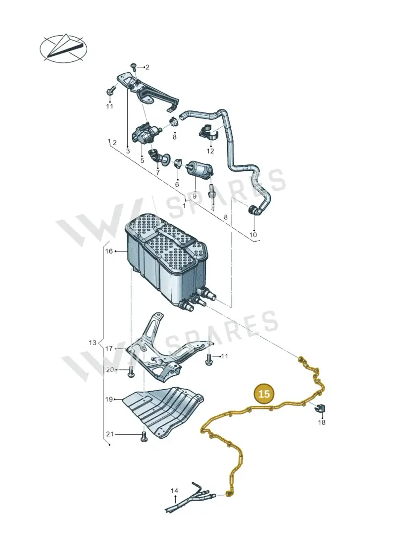 4M0201995T — Audi RS Q8 Quattro (2019-) diagram 624201030, position 15