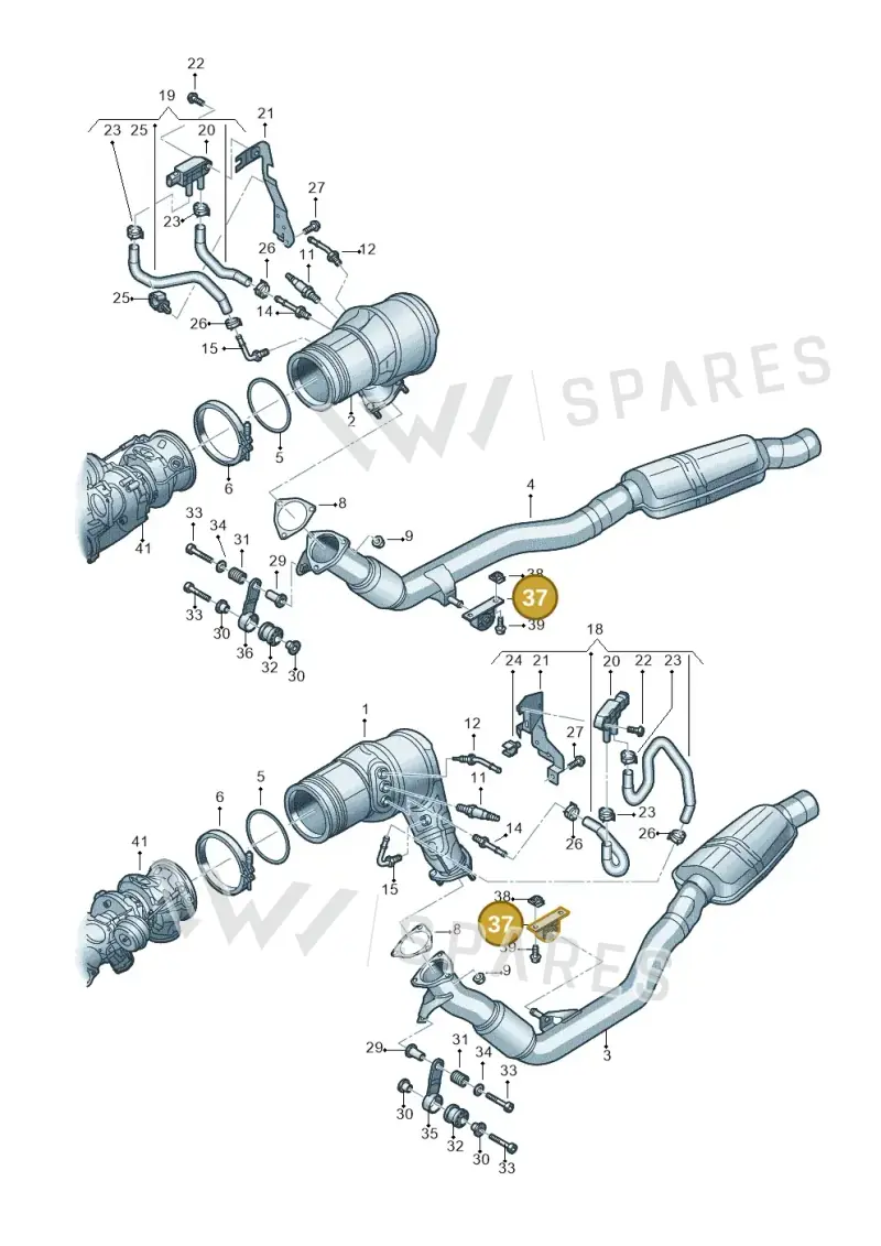 4M0253099B — Audi RS Q8 (2019-2025) diagram 595253500, position 37