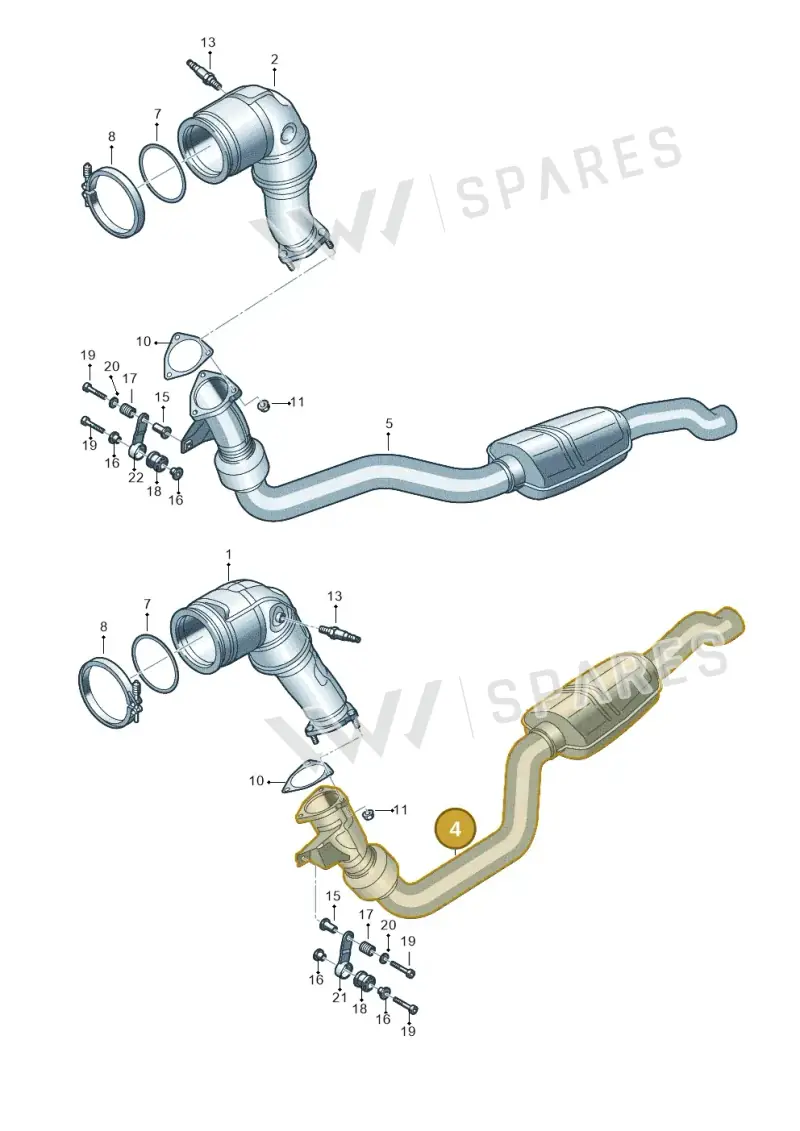 4M0253300AS — Audi RS Q8 (2019-2025) diagram 838253510, position 4