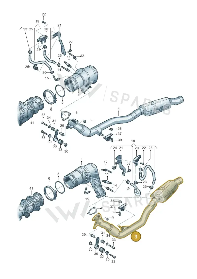 4M0254400FX — Audi RS Q8 (2019-2025) diagram 595253500, position 3