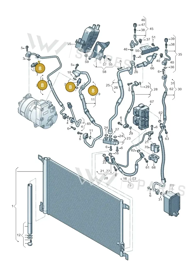 4M0261185 — Audi Q8 e-tron (2018-2020) diagram 586260700, position 8