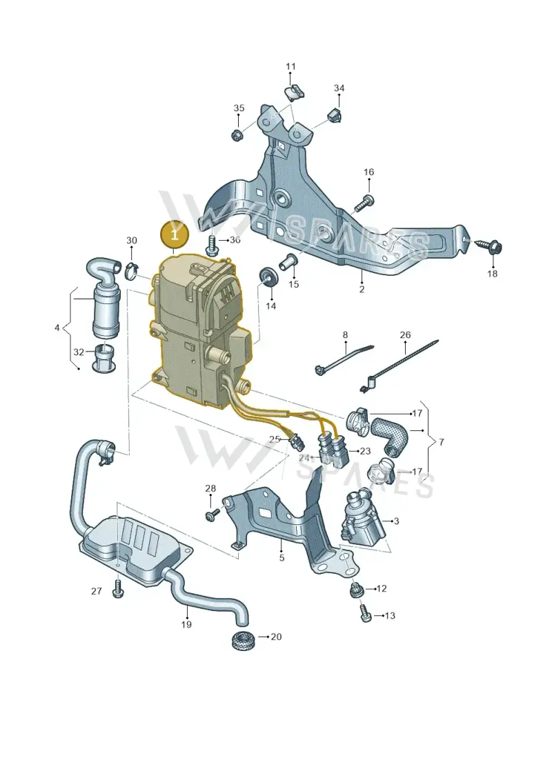 4M0265105D — Audi A8L (2017-2022) diagram 838261000, position 1