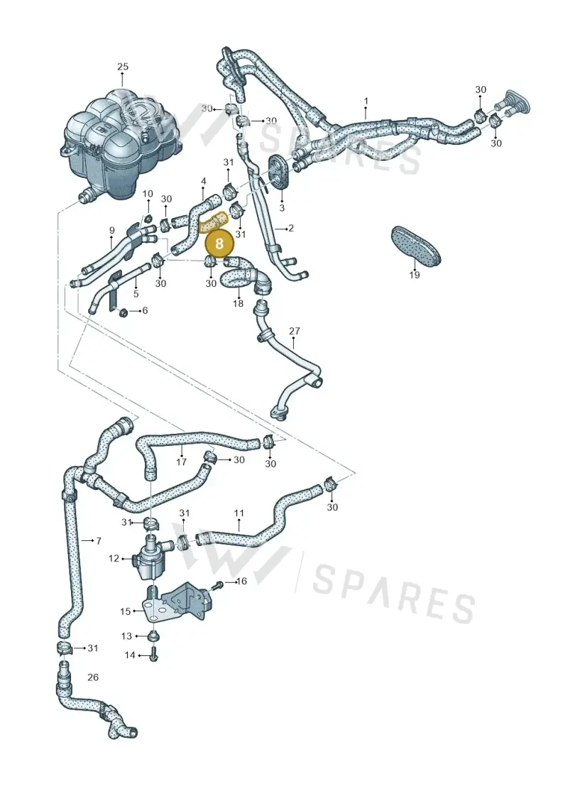 4M0265372C — Audi RS Q8 Quattro (2019-) diagram 595121010, position 8