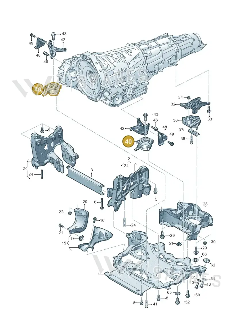 4M0399152N — Audi RS6 Avant (2019-2025) diagram 537399000, position 40