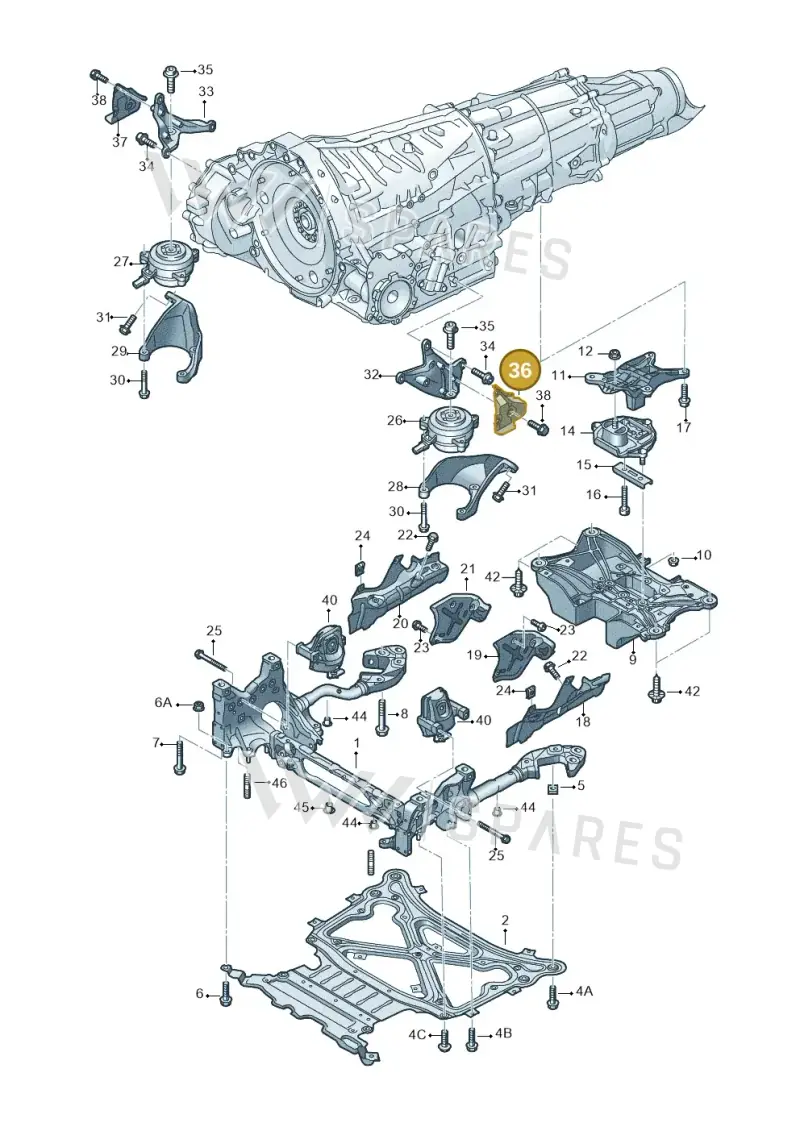 4M0399307F — Audi RS Q8 Quattro (2019-) diagram 859399850, position 36