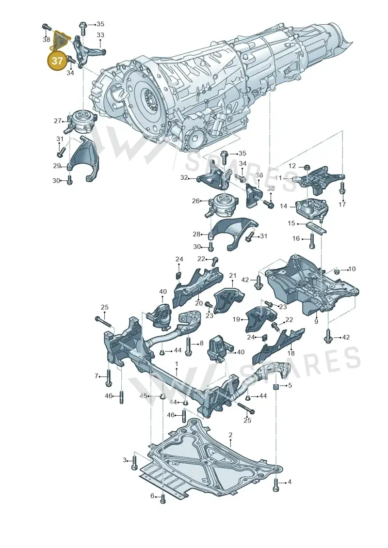 4M0399308C — Audi Q8 Quattro 3,0 (2018-) diagram 859399800, position 37