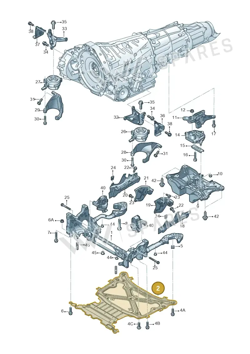 4M0399345L — Audi RS Q8 Quattro (2019-) diagram 859399850, position 2